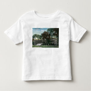 Camiseta Infantil Vista exterior do ginásio da faculdade da união