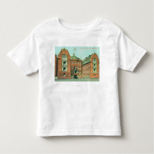 Camiseta Infantil Vista exterior do hospital de Hahnemann