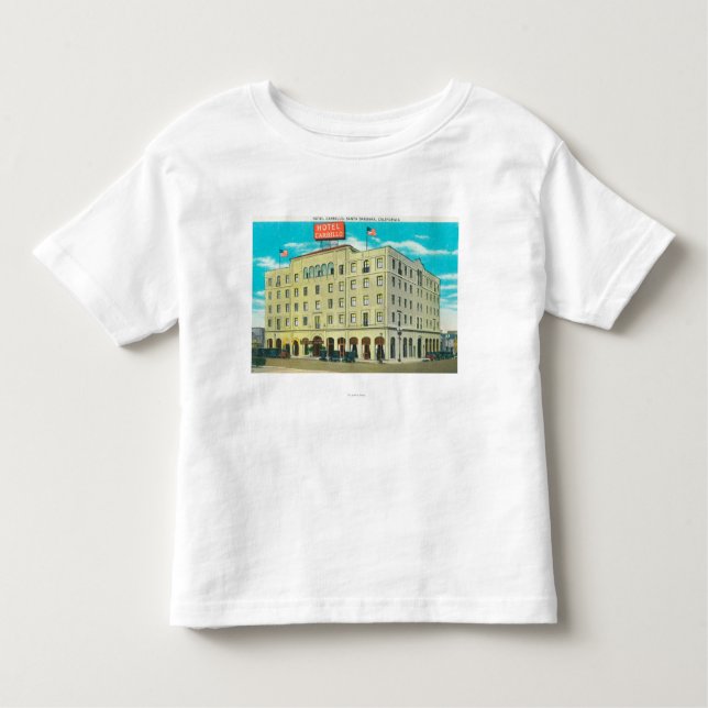 Camiseta Infantil Vista exterior do hotel Carrillo (Frente)