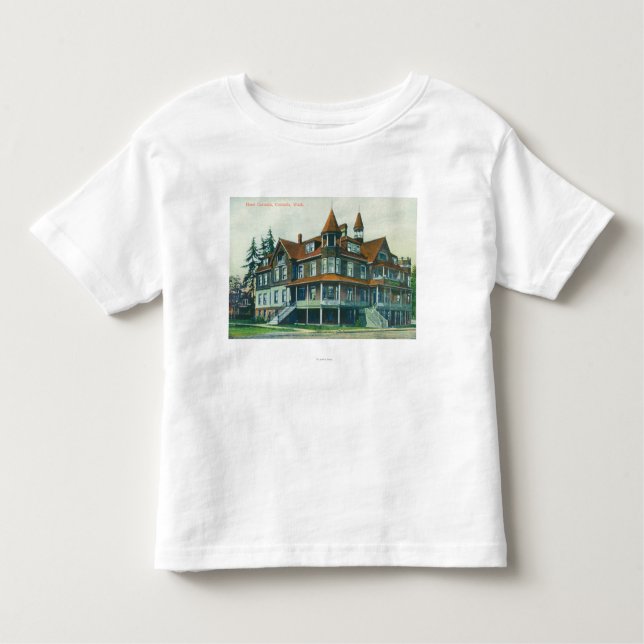 Camiseta Infantil Vista exterior do hotel Centralia (Frente)