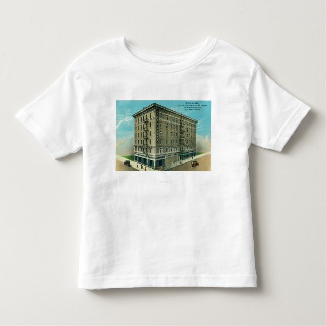 Camiseta Infantil Vista exterior do hotel Clark (Frente)