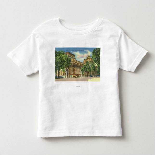 Camiseta Infantil Vista exterior do hotel grande da união (Frente)