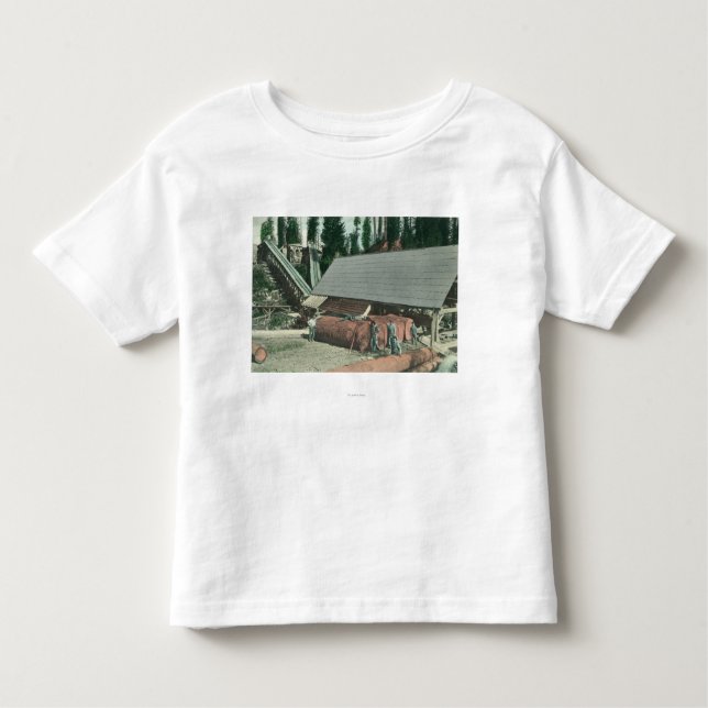Camiseta Infantil Vista exterior do MillRedding de Benton, CA (Frente)