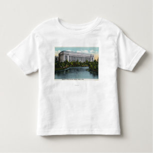 Camiseta Infantil Vista exterior do museu de belas artes de