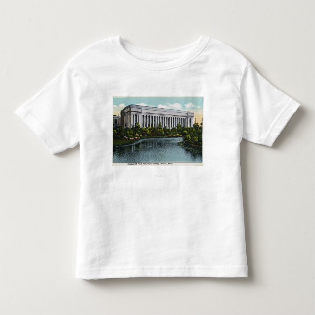 Camiseta Infantil Vista exterior do museu de belas artes de (Frente)