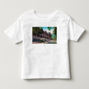 Camiseta Infantil Vista exterior do portal do EL do hotel