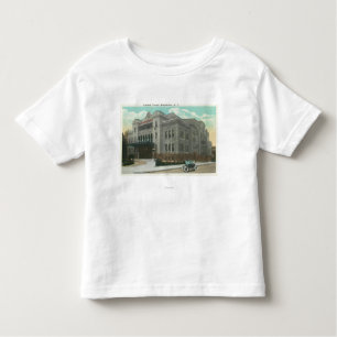 Camiseta Infantil Vista exterior do templo de Kalurah