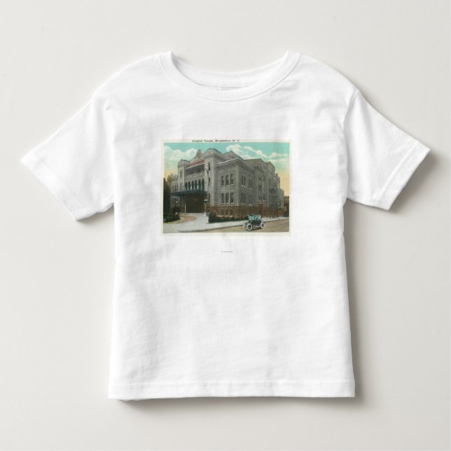 Camiseta Infantil Vista exterior do templo de Kalurah (Frente)