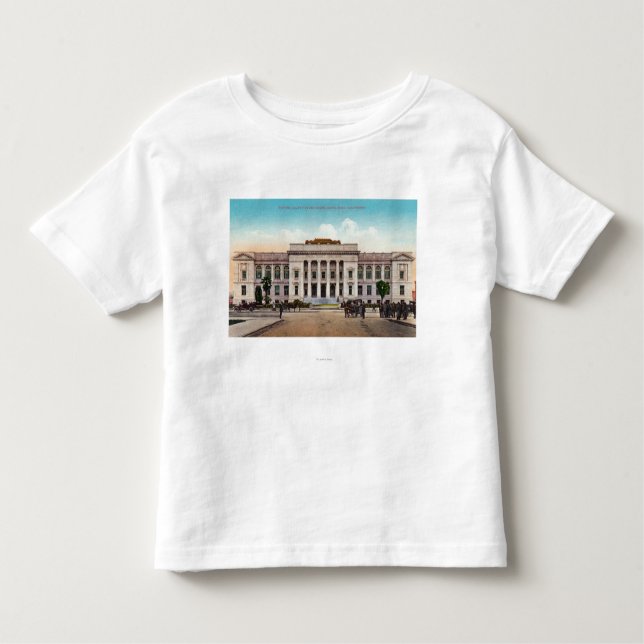 Camiseta Infantil Vista exterior do tribunal de Sonoma County (Frente)