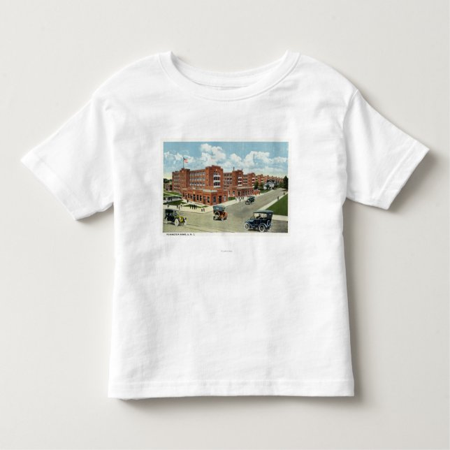 Camiseta Infantil Vista exterior dos braços de Remington, UMC (Frente)