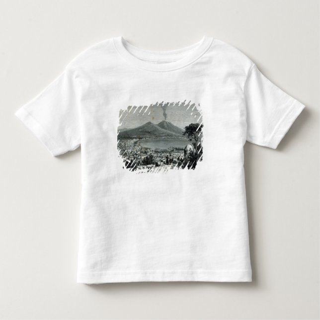 Camiseta Infantil Vista geral de Nápoles (Frente)