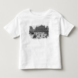 Camiseta Infantil Vista geral do teatro da ópera de Paris