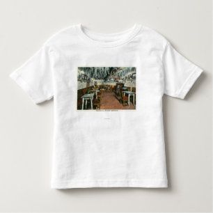 Camiseta Infantil Vista interior da grade da caverna