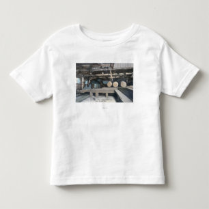 Camiseta Infantil Vista interior do moinho de banda do lado sul