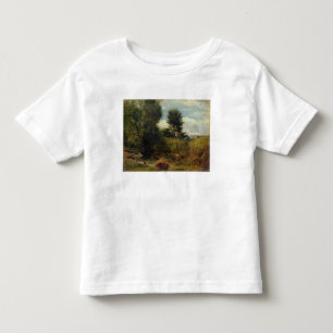 Camiseta Infantil Vista no rio Sid, perto de Sidmouth, c.1852 (óleo