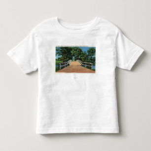 Camiseta Infantil Vista Norte Antiga da Estátua de Homem Minuto