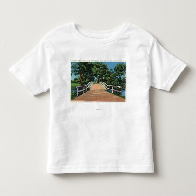 Camiseta Infantil Vista Norte Antiga da Estátua de Homem Minuto (Frente)