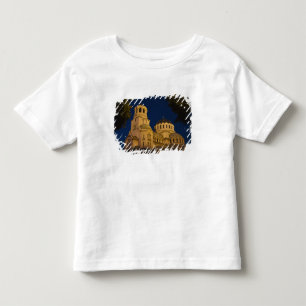 Camiseta Infantil Vista noturna da Catedral de Alexander Nevski