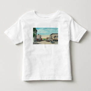 Camiseta Infantil Vista ocidental da avenida de Sherman