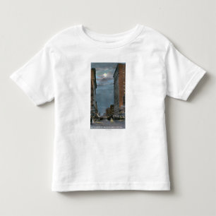 Camiseta Infantil Vista ocidental da avenida do beira-rio na noite