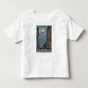 Camiseta Infantil Vista ocidental da avenida do beira-rio na noite