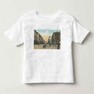 Camiseta Infantil Vista ocidental da rua da corte