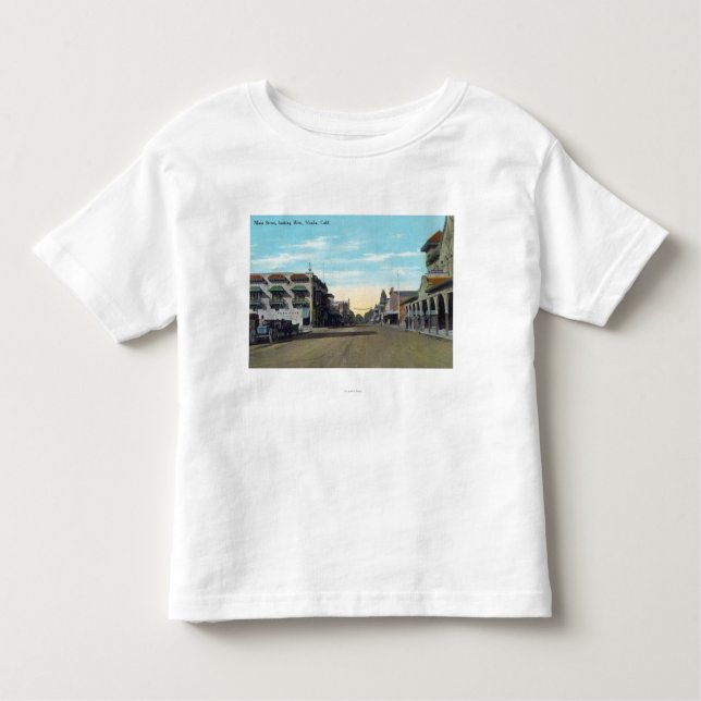 Camiseta Infantil Vista ocidental de StreetVisalia principal, CA 2 (Frente)