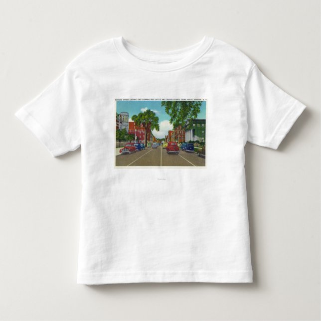 Camiseta Infantil Vista oriental da rua de Genesee (Frente)