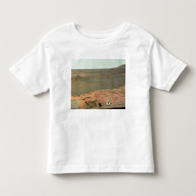 Camiseta Infantil Vista panorâmica de Marte (Frente)