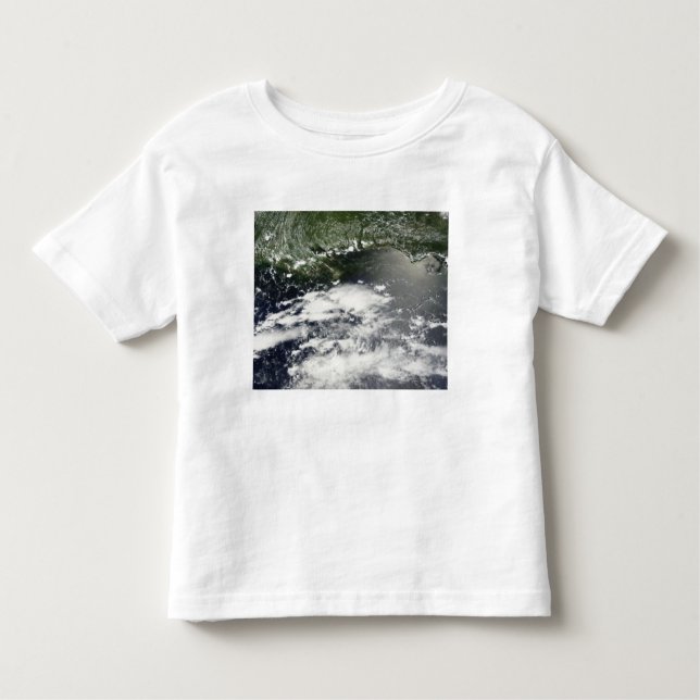 Camiseta Infantil Vista por satélite das fugas de óleo 2 (Frente)