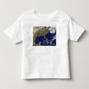Camiseta Infantil Vista satélite da costa leste dos Estados Unidos