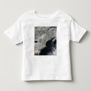 Camiseta Infantil Vista satélite da neve