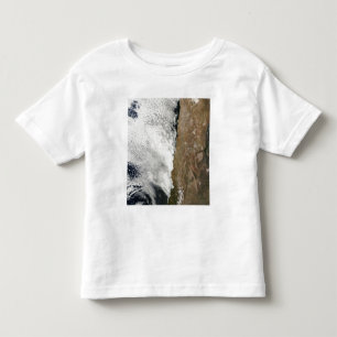 Camiseta Infantil Vista satélite das montanhas de Andes