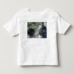 Camiseta Infantil Vista satélite das raias e das fitas do óleo