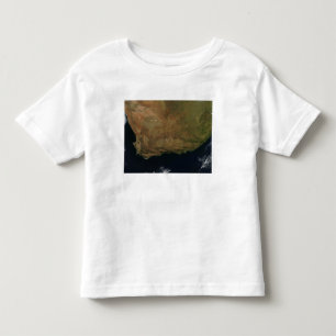 Camiseta Infantil Vista satélite de África do Sul