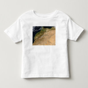 Camiseta Infantil Vista satélite de Marrocos