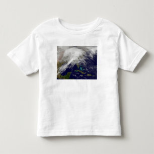 Camiseta Infantil Vista satélite de uma tempestade maciça do inver