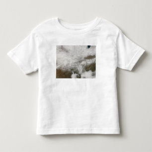 Camiseta Infantil Vista satélite de uma tempestade severa do invern