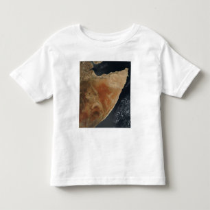 Camiseta Infantil Vista satélite do chifre de África
