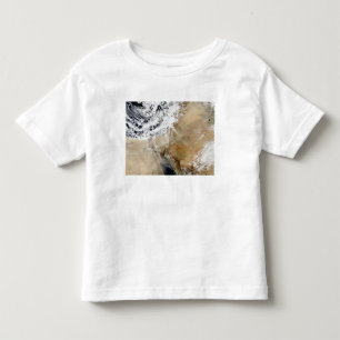 Camiseta Infantil Vista satélite do mediterrâneo oriental