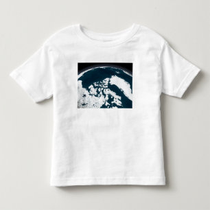 Camiseta Infantil Vista sobre Greenland e o oceano ártico