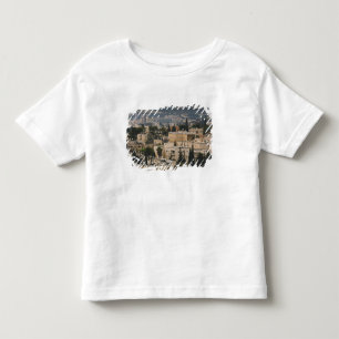 Camiseta Infantil Vista urbana elevada da torre Jerusalem YMCA