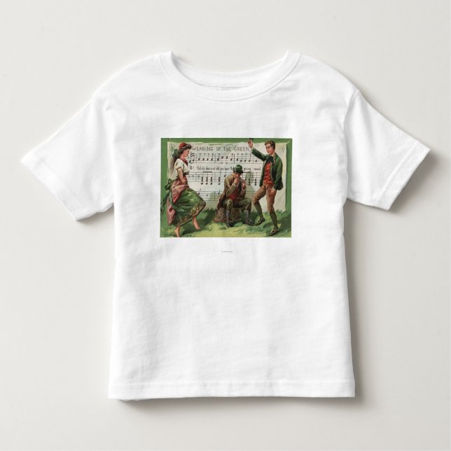 Camiseta Infantil Visto da Sheetmusic verde (Frente)