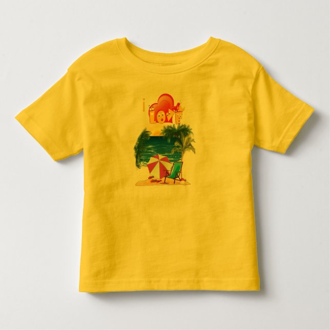 Camiseta Infantil Visto Praia (Frente)