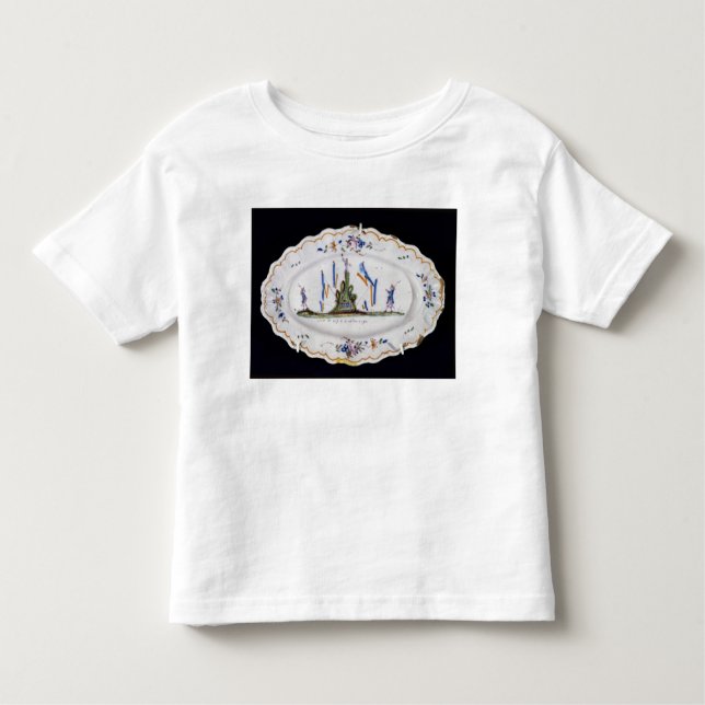 Camiseta Infantil Vive le Roi e nação 1790 do la ' (Frente)