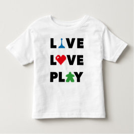 Camiseta Infantil Vivo, Amor, Tocar Texto Preto