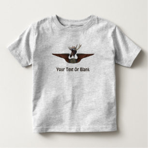 Camiseta Infantil Voando Moose Bush Piloto Wings