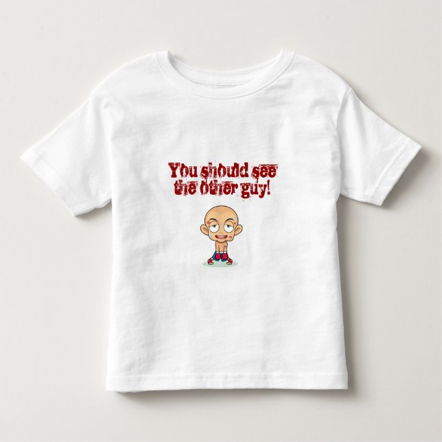 Camiseta Infantil Você deve ver a outra cara (Frente)