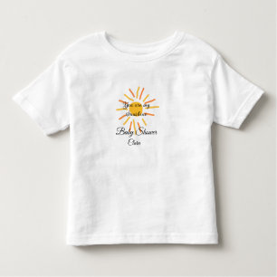 Camiseta Infantil você é meu raio solar amarelo alaranjado raios sol