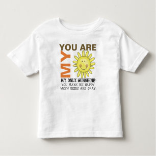Camiseta Infantil Você é minha luz do sol